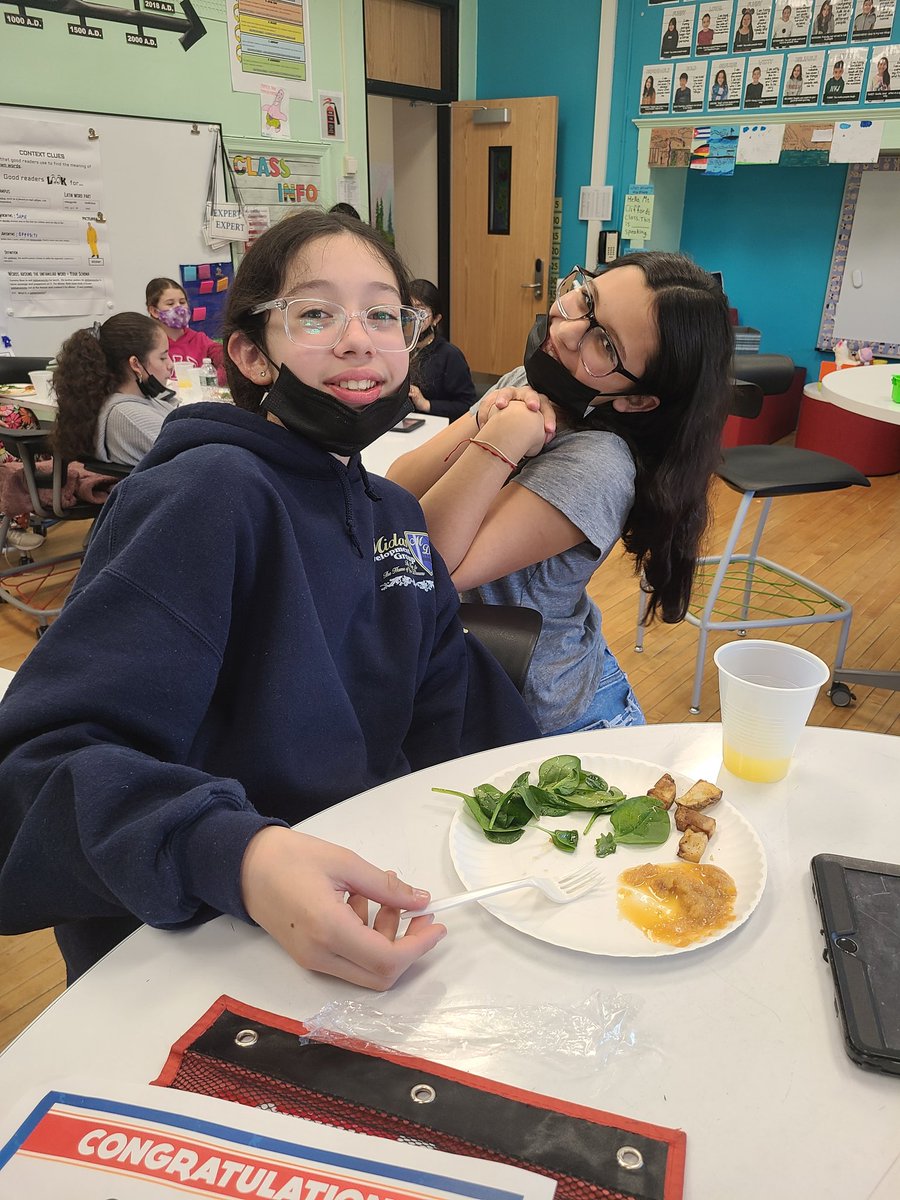 Ms_S_Mani's tweet photo. No better way to end The City of Ember unit than with Ember cuisine!💡 BIG thank you to Maria for spoiling 224 with a delicious meal!😋 @missclifford24 @MineolaMS https://t.co/8VqfzEFFD3