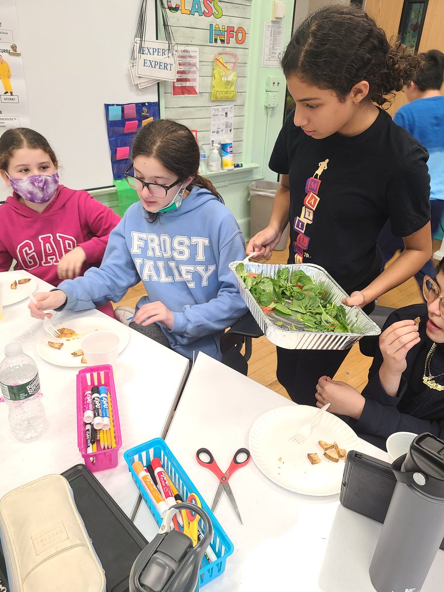 No better way to end The City of Ember unit than with Ember cuisine!💡 BIG thank you to Maria for spoiling 224 with a delicious meal!😋 @missclifford24 <a href="/MineolaMS/">Mineola Middle School</a>