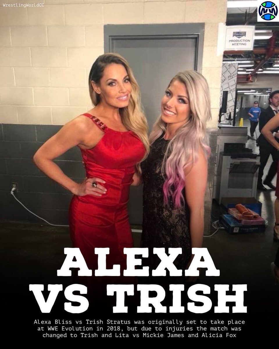 RT @WrestlingWCC: We almost saw Alexa Bliss vs Trish Stratus at WWE Evolution https://t.co/8ME1sFkKi0