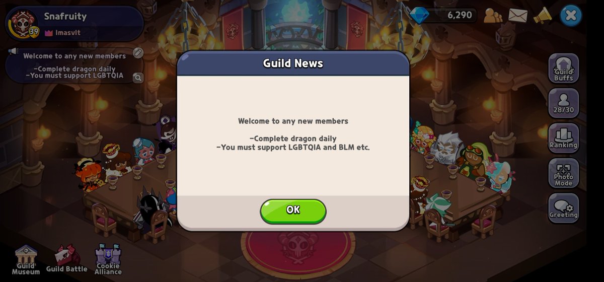 BlankPin's tweet photo. @CRKingdomEN Hai I'm the Guild leader the guild is in Holly Berry server's and were looking for active members I'll be kicking members from my guild soon so there will be spots available soon https://t.co/T7QHz8IdlJ