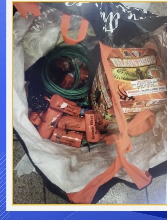 katherineOma's tweet photo. The Brooklyn subway shooter left behind a bag of commercial fireworks (the big ones) and the jammed Glock he used to shoot innocent people with. Thank goodness it jammed. https://t.co/FSegZFspVl