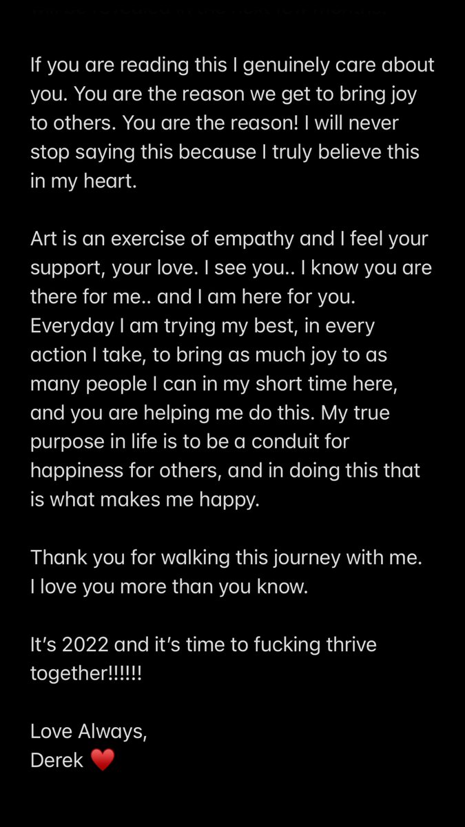 SlanderOfficial's tweet image. Today is my birthday and I wanted to share a status update of how I’ve been feeling…

Love Always,
Derek ♥️