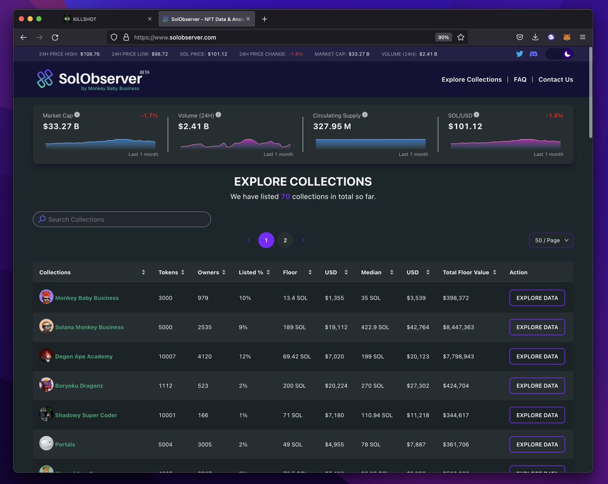 bamdotcom1's tweet image. If you believe we're in a bear (SOL NFT) market (which I do), what do you think happens to SOL TOOLS in a BULL market and the companies/projects that build them? Hold @SolanaMBB's.  Mint a @killshotai badge. That's my conviction!