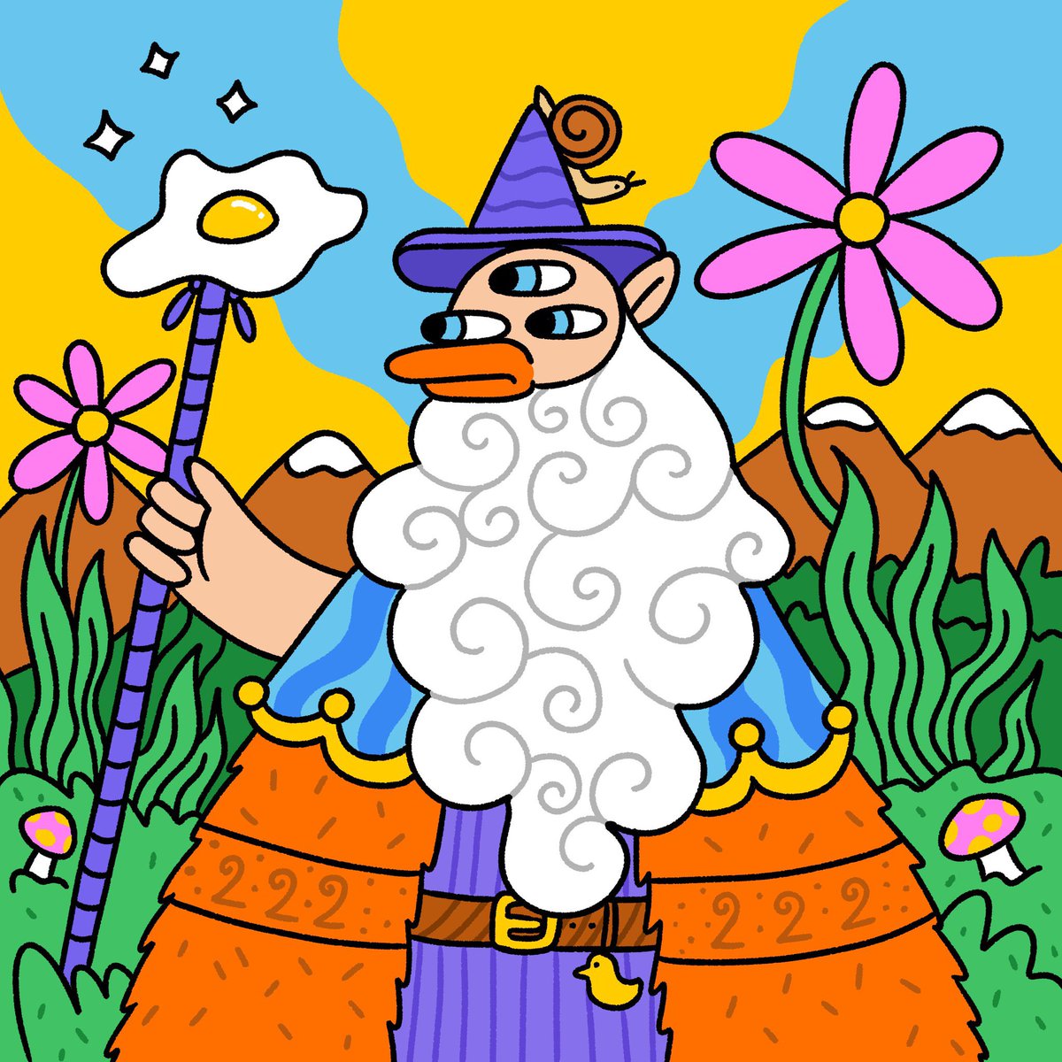 Our friends <a href="/IndifferentDuck/">The Indifferent Duck</a> made this AMAZING collab art for us! It’s soo cute 😭 Thank you <a href="/thearlyduck/">The early duck</a>!

We’re giving away 10 airdrops to our holders! Plus one of the lucky winners will receive a t-shirt printed with the art! Visit our Discord to enter: discord.gg/mgSRYrqaey