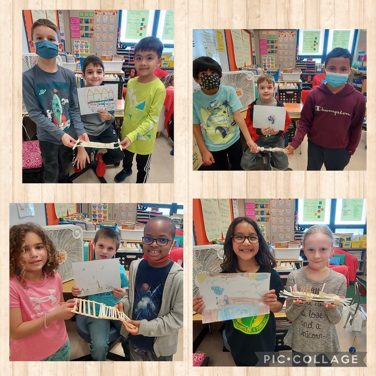 mgerlach2's tweet image. These engineers created company names and logos for their companies. Check out their bridge designs! Stay tuned for the results of our testing! #frsd @CopperHillES #CHProud #engineeringanddesign