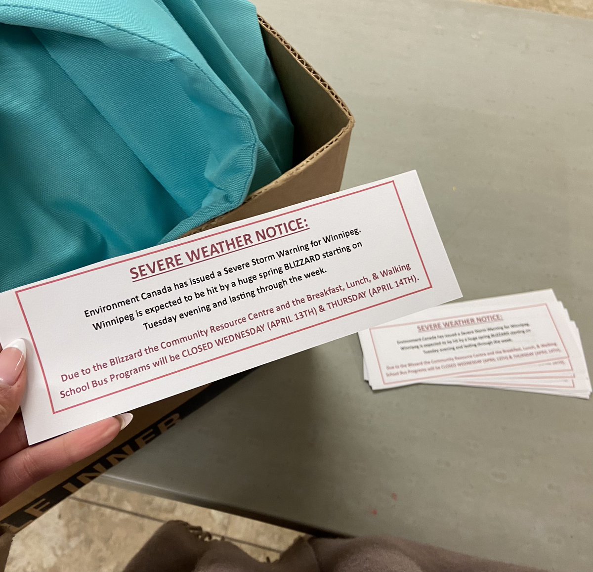 teamjelynn's tweet photo. If you have the means to tweet and panic-buy before this blizzard, please consider also giving to local centres whose grassroots work will be critical for those in need amid the expected conditions ‼️ https://t.co/MWSZxESNh8