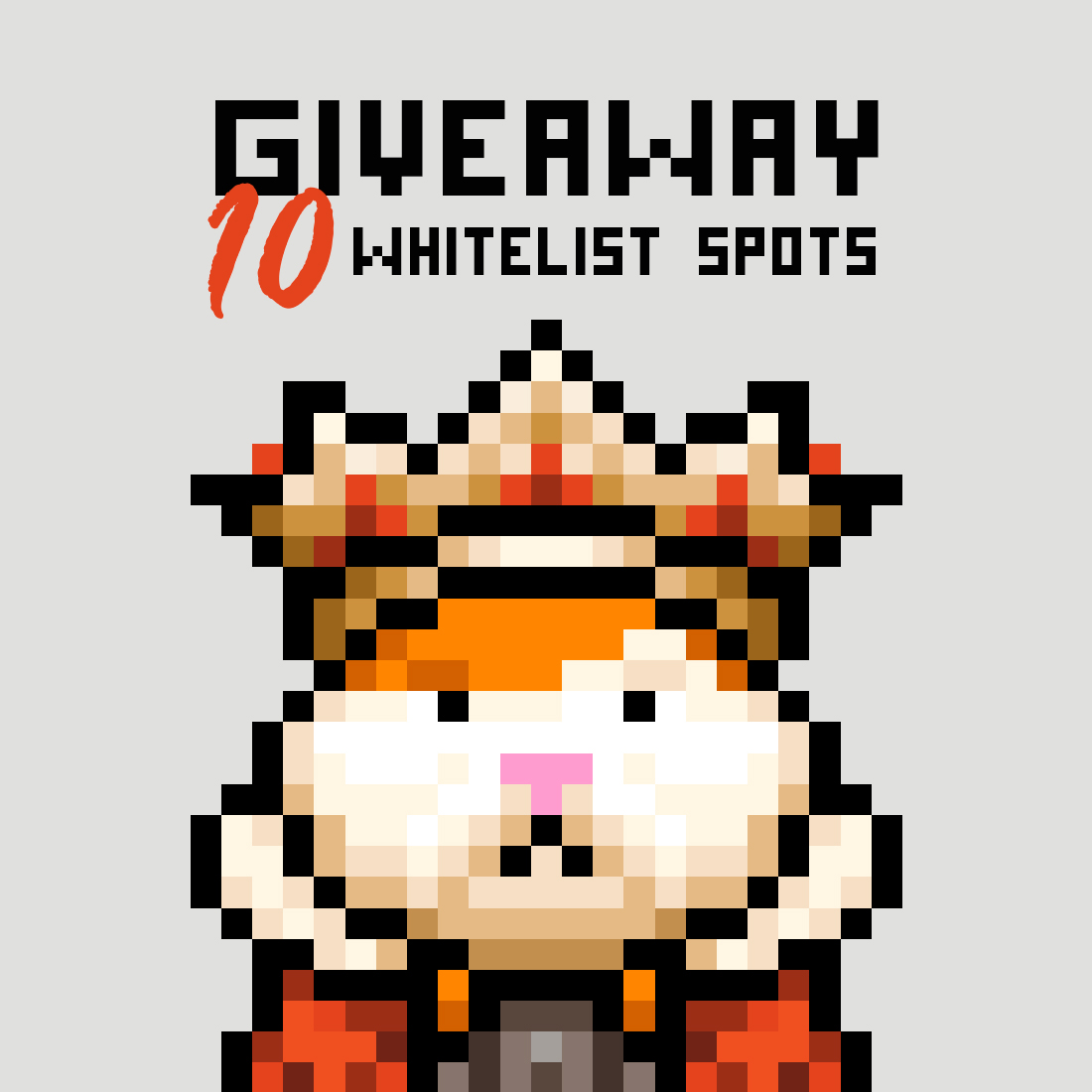 Hey Hammie's! 🐹
We are giving away 10 Whitelist spots on this post!

To participate 👇
1️⃣ Like and Retweet this post
2️⃣ Follow <a href="/homaland_nft/">Homaland 🐹</a> 
3️⃣ Tag 2 friends 

Good luck 💫
