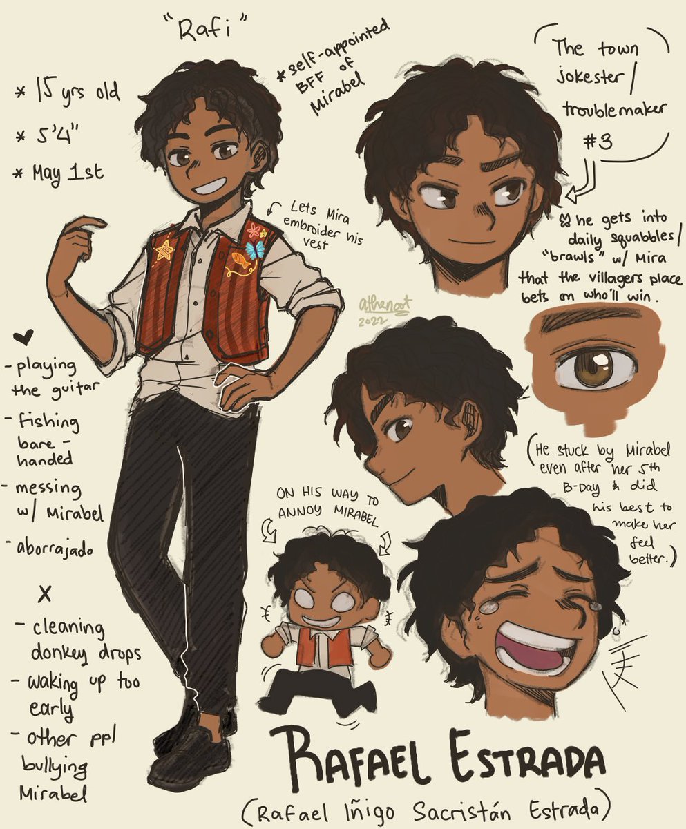 jumping on the encanto oc train! welcome to the world Rafael Estrada :D #encantofanart #EncantoDisney #encantooc #ocs