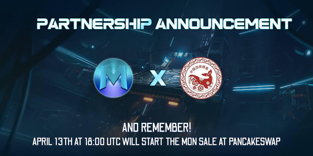 我们宣布成为@MedabotsWorld 的大使

$MON 将在@pancakeswap 上推出🚀
为第一代 Triple A #P2E 游戏做好准备。铸造你惊人的机器人碎片与他们战斗！ medab​​ots.game

世界标准时间 4 月 13 日 18:00
💸价格：$0.80

#BSCGems #1000x #P2EGame