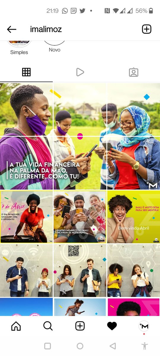 Our Instagram is all about people. IMali is all about transforming lives through a more digital and inclusive beahvior when doing financial services.  <a href="/imalimoz/">iMali</a> <a href="/PaytekAfrica/">Paytek Africa</a> #digitalbanking