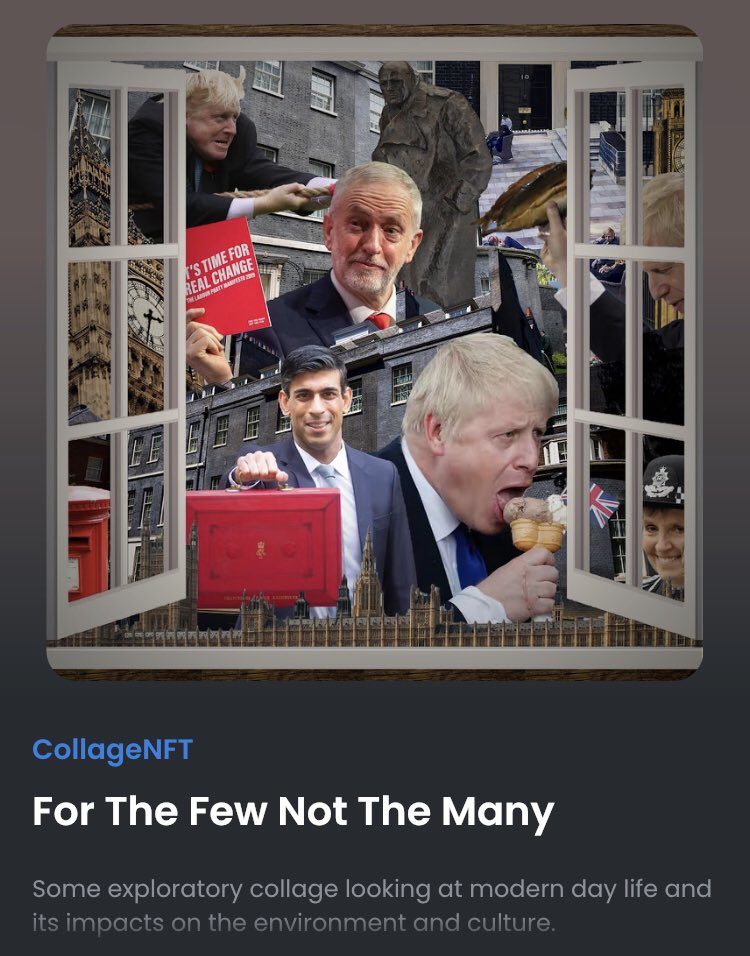 CryptoKoiBoi's tweet photo. Relevant to todays news! Another from the collage collection. #NFT #NFTCommunity #NFTdrops #NFTGANG #NFTCollection #NFTGiveaways #NFTdrop #nftcollector #NFTProject #nftart #NFTartworks #collage #collageart #ToriesOut #ToriesPartiedWhilePeopleDied #ToryLiars https://t.co/X7mnG5GXey