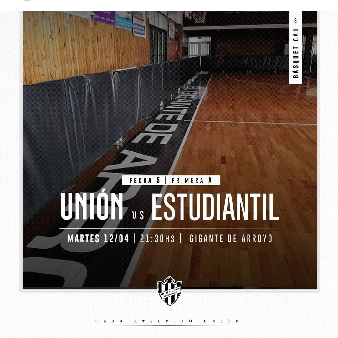 EL PANZA RECIBE A LRE
PRIMERA A.⛹🏼
-
⚫ Fecha 5⚫.
Club Atlético Unión de Arroyo Seco 🆚  Club Los Rosarinos Estudiantil.
⚪ Martes 12 de Abril.
⚪Hora: 21:30 hs.
⚪Lugar: El Gigante de Arroyo