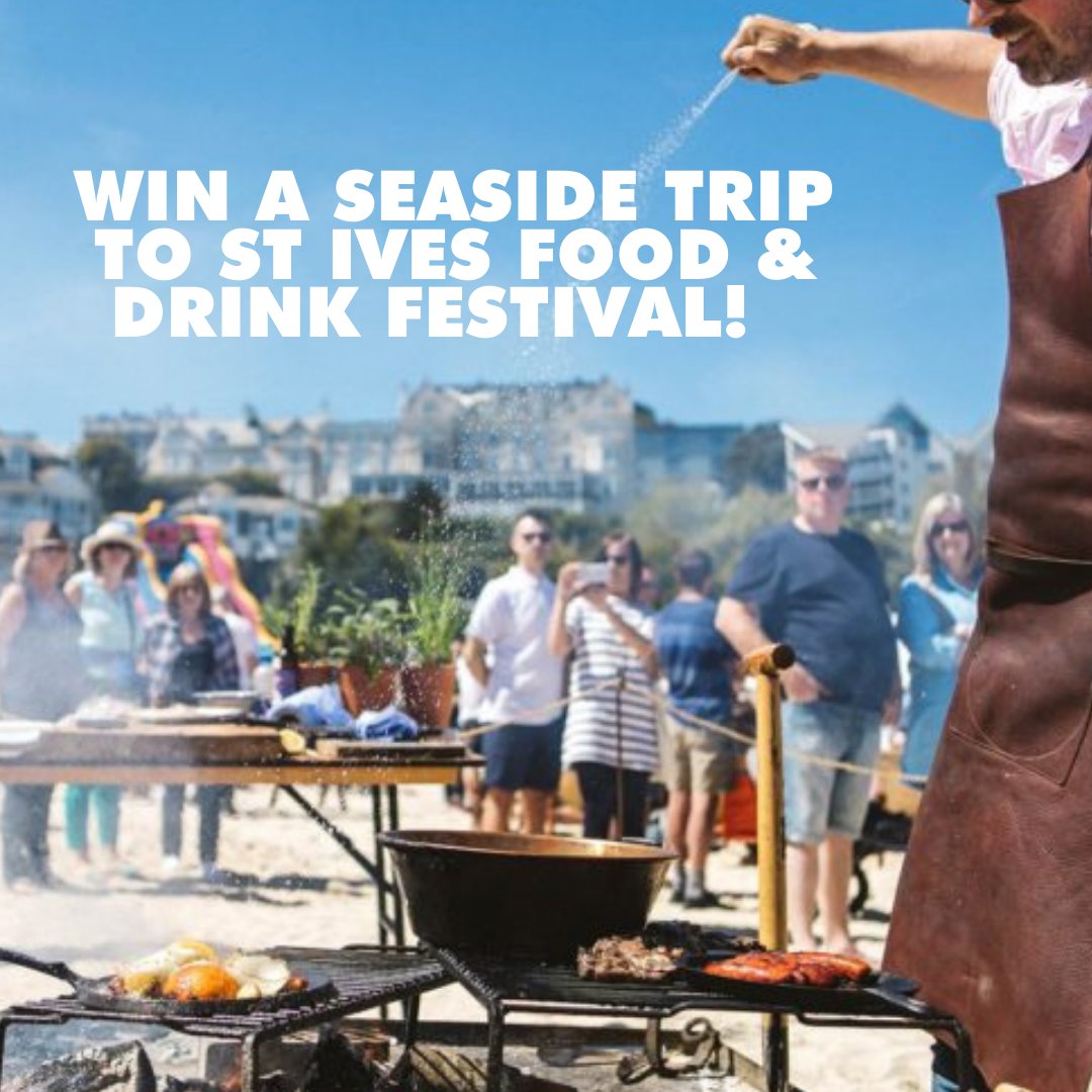 🏖️ Win a seaside trip to St Ives Food & Drink Festival 13-15 May! Are you ready to win a coastal trip to this year’s festival for two people? All you need to do is enter via the website link in our bio . Terms Apply stivesfoodanddrinkfestival.co.uk/competition/