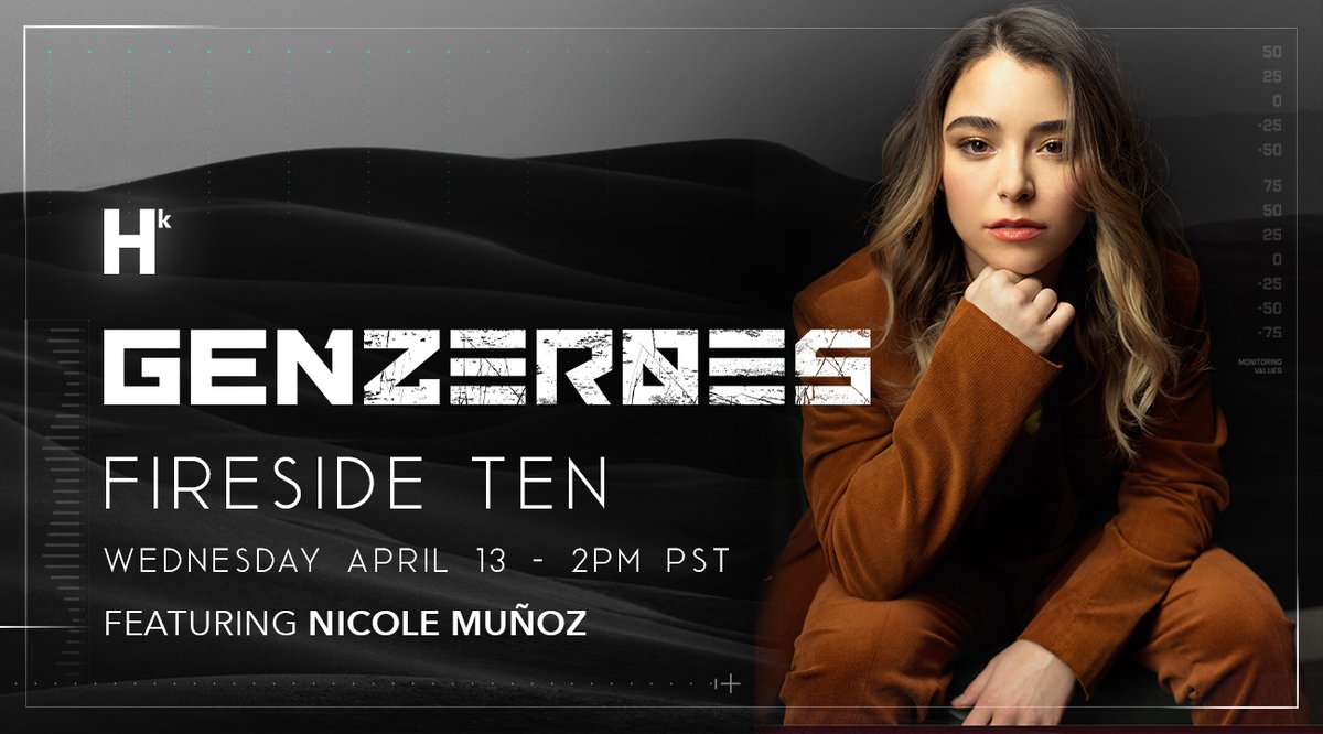 Join us for the next GenZeroes Fireside featuring the amazing <a href="/NicoleMunoz94/">Nicole Muñoz</a>! 

<a href="/Steamo16/">Neil Stevenson-Moore</a> and <a href="/alekspaun/">Aleks Paunovic</a> are also excited to share more details leading up to the series launch.

🗓️ Wednesday, April 13
🕑 2PM PST

Twitch - bit.ly/3uzIGYh
Discord - bit.ly/3xlCtko