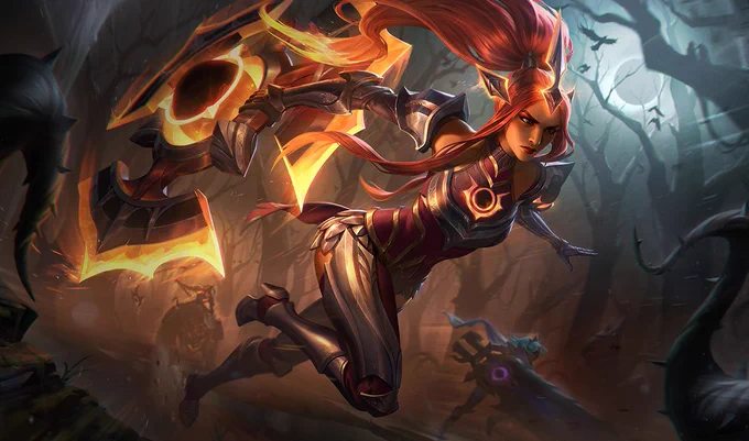 Solar Eclipse Sivir: A mercenary Eclipse Knight known for her skill in battle and lack of chivalry, Sivir sells her services eliminating witches and monsters who menace the countryside, ignoring threats that do not prove lucrative. Though many knights find nobility 1/2 