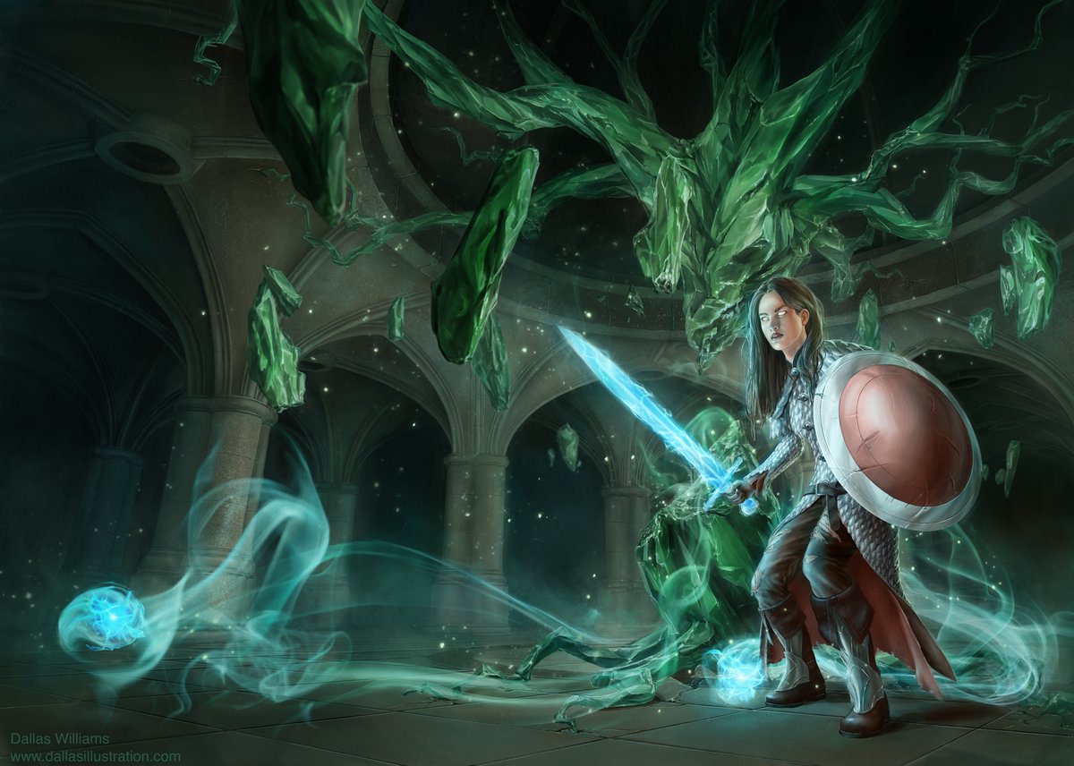 DallasW_art's tweet photo. It's #PortfolioDay again.

I'm Dallas and I'm an illustrator specializing in fantasy art. Thanks for stopping by. https://t.co/FB2ooS9NOD