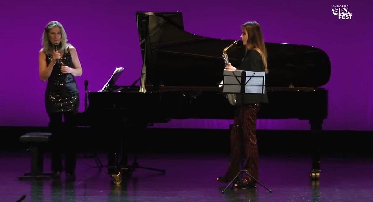 rtvandorra's tweet photo. ▶️#Endirecte 
🎷Segueix el concert de l'#AndorraSaxFest amb Elisa Urrestarazu &amp; Cornelia Lenzin.
🔗A través del nostre #CanalWeb➡️https://t.co/gh0bq2aRfN https://t.co/p3OIZcH8mB