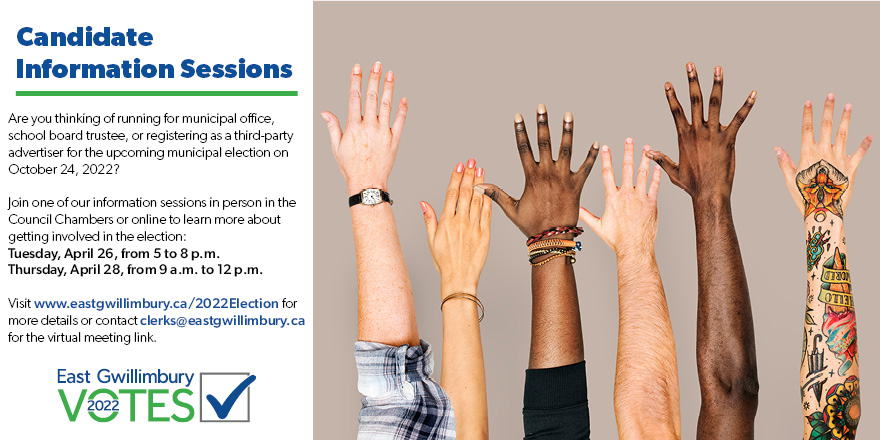 Thinking about representing your community or getting involved in the upcoming municipal election? Join one of our info sessions in person or online!
☑️ Tuesday, April 26, from 5 to 8 p.m. 
☑️ Thursday, April 28, from 9 a.m. to 12 p.m.
 Learn more: bit.ly/3KDq2nY