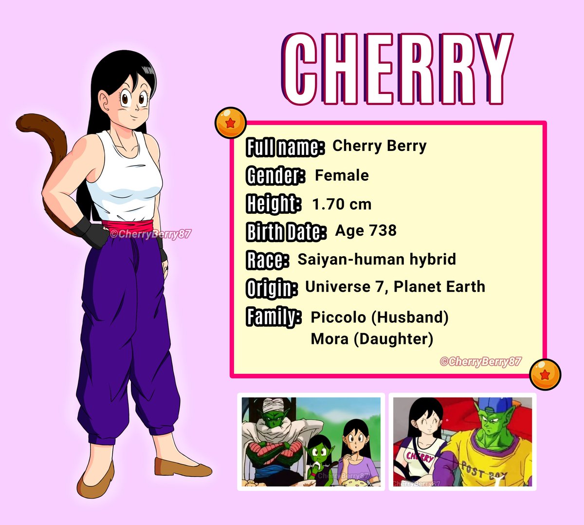 Cherry_Berry_87's tweet photo. Well, I finally did it, here I show you some facts about Cherry and some of her clothes, it was fun to do it 😄 🍒

#DragonBall #DBZ #Fancharacter #Oc #DragonBallOc #dragonballfc #CherryBerry #fc #digitalart #originalcharacter https://t.co/86NWQTLygs