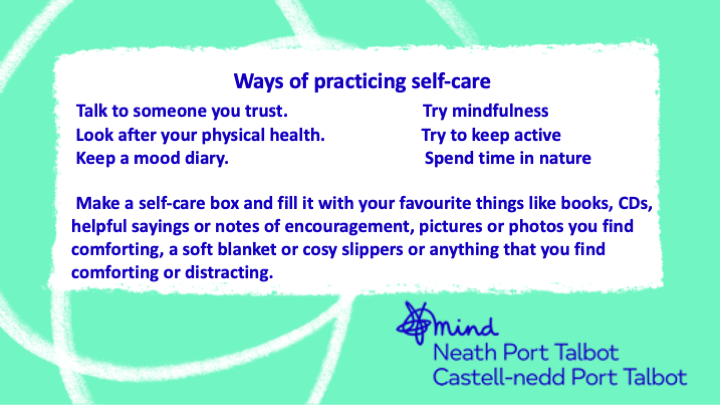 NPTMind's tweet photo. Here are some more tips as part of #StressAwarenessMonth
If you are struggling right now, you don’t have to handle this on your own.
We have counselling, active monitoring and online groups, all free and available
For info📩info@nptmind.org.uk or visit https://t.co/g6XDGWRzeG https://t.co/BvwclXMV7k