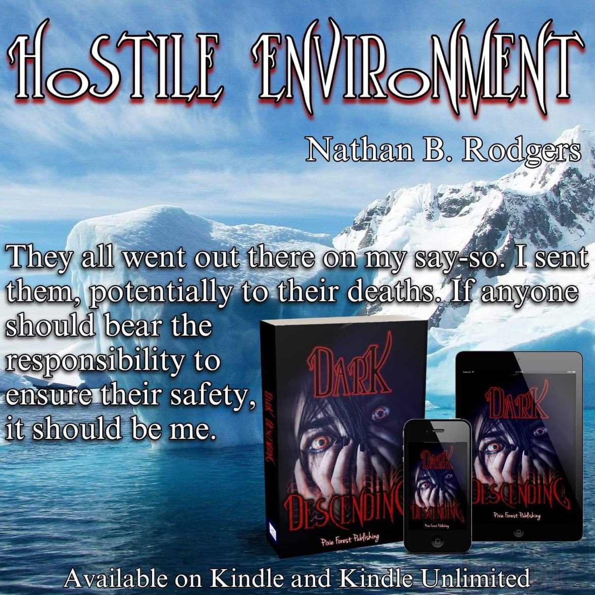 N_B_Rodgers's tweet photo. My short story, Hostile Environment is available on Amazon in @pixieforestpub’s anthology, Dark Descending! https://t.co/MBEJfP02qP

Here is a brief excerpt from the story. https://t.co/PNRzFxmkru