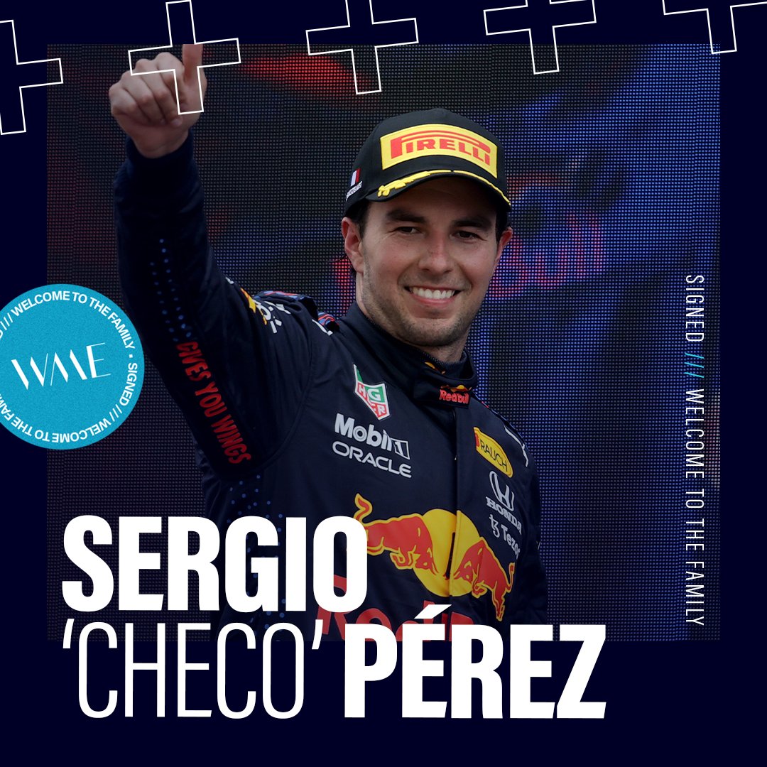 We’re thrilled welcome Sergio “Checo” Pérez (<a href="/SChecoPerez/">Sergio Pérez</a>) to #WME! 

Full <a href="/DEADLINE/">Deadline</a> feature here: bit.ly/3xhOt6y