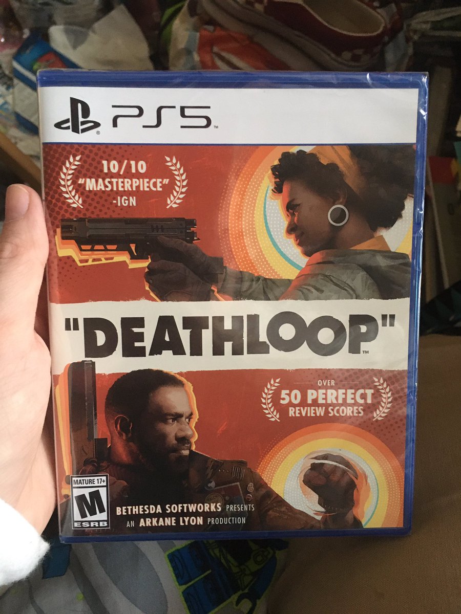 Shiori_Sohma's tweet photo. So I scored well durning @GameStopโs current Spring Sale.
Note: I actually got mine for 20 via using my monthly five dollars off coupon.
#GameStop #Deathloop #ArkaneLyon #Bethesda #PS5 #videogame #videogames #SpringSale #videogamesale #GameStopsale https://t.co/f3f1bwyy89