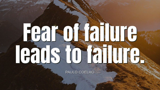 TheZigZiglar's tweet photo. "Fear of failure leads to failure."-Paulo Coelho https://t.co/d7uzCbVE3o