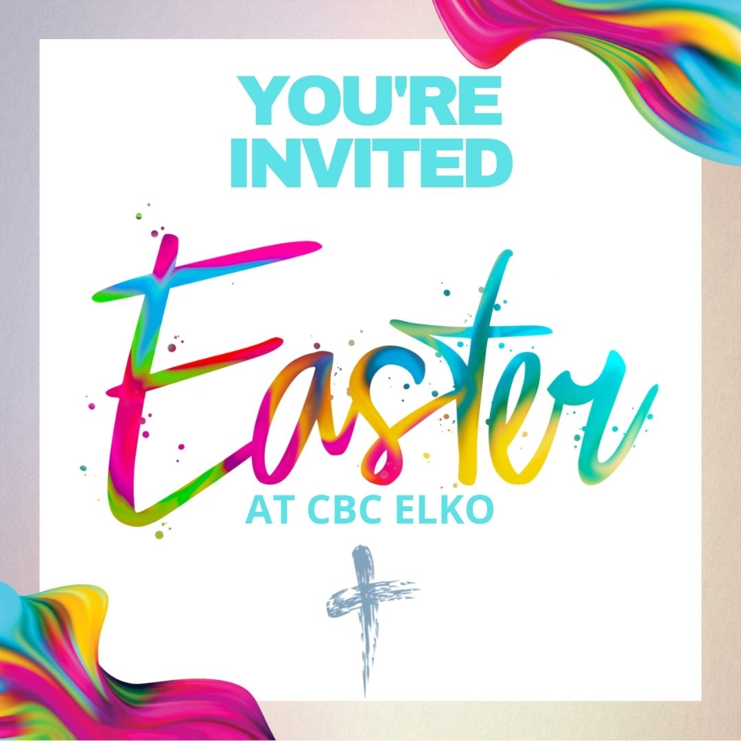 CBC_Elko's tweet photo. Join us for Easter this Sunday!

Good Friday Worship - Friday at 6 pm - 5th and Walnut
Sunrise Worship - 5:45 am - Lamoille Summit
Easter Worship - 10:30 am - 5th and Walnut or Church Online

https://t.co/f33XgQkGry https://t.co/LfVw7VuPFZ