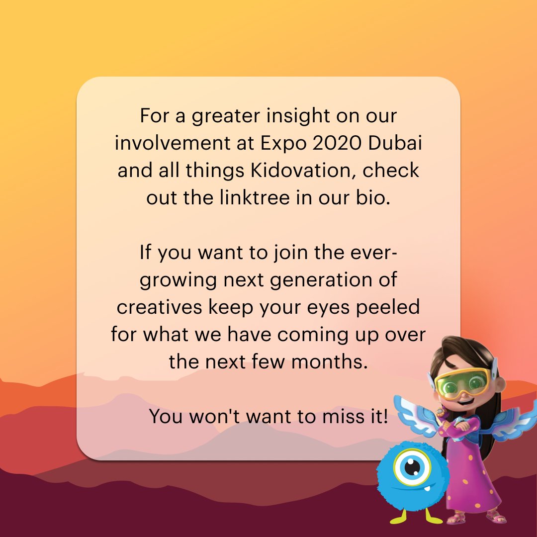 Here's an insight into the workshops we held and the feedback we received at Expo 2020 Dubai 🤩🎨 
check out our blog post to find out more (link in our bio) 🏜️

#Expo2020Dubai #GlobalGoals #ExpoSchoolProgramme #ExpoGlobalGoals

<a href="/Accenture_ME/">Accenture Middle East</a> @AccentureActive <a href="/dubaiexpo2021/">Expo 2021 Dubai</a>