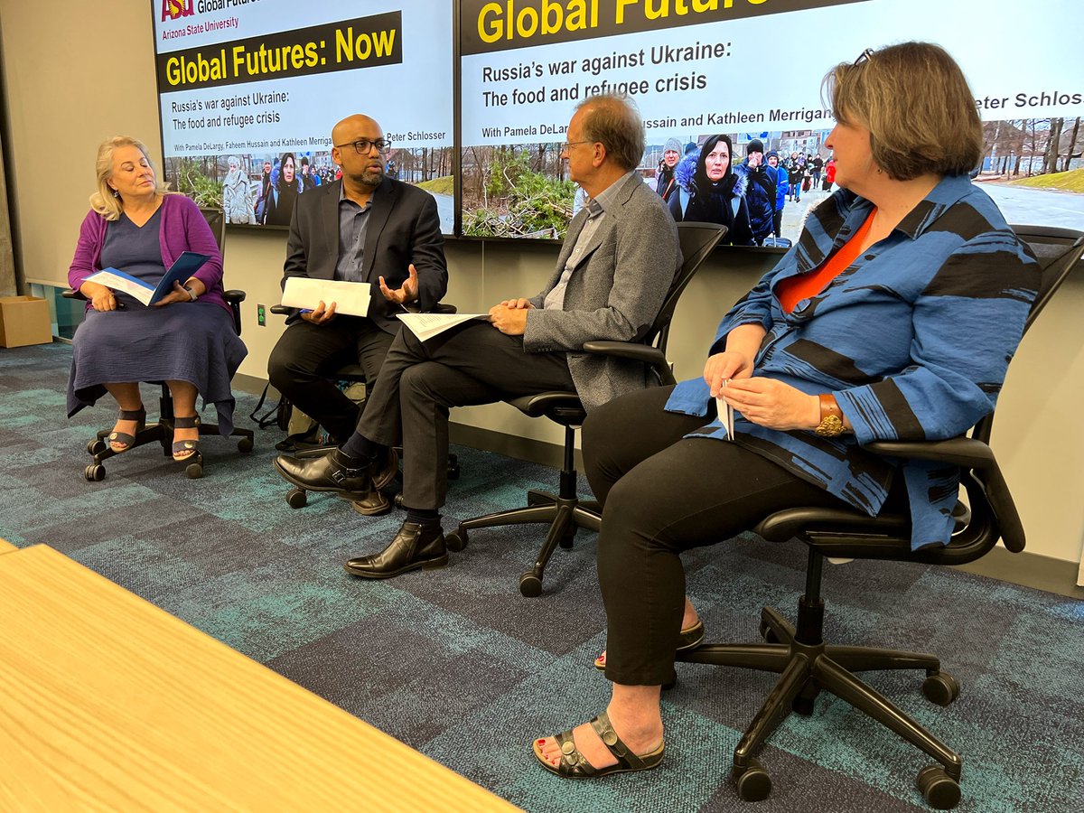 Global Institute of Sustainability and Innovation (@asugreen) on Twitter photo “We need to create spaces where scholars & people directly involved in the problems can ideate, in person and via online, safely. That may be the most direct path avoiding conflict in the future.” <a href="/ASU/">Arizona State University</a> #GlobalFutures Scientist Faheem Hussain on if we have time for solutions. “We need to create spaces where scholars & people directly involved in the problems can ideate, in person and via online, safely. That may be the most direct path avoiding conflict in the future.” <a href="/ASU/">Arizona State University</a> #GlobalFutures Scientist Faheem Hussain on if we have time for solutions.