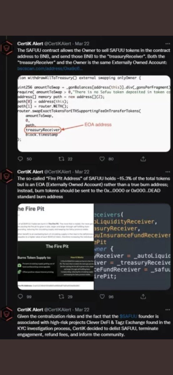 ChrisHarrisADG's tweet image. Specifics on failed Certik Audit for Safuu.