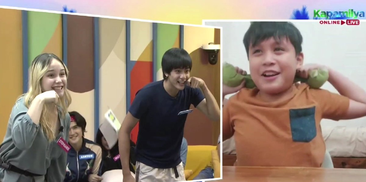 cicicrojo's tweet photo. Tiff was right. Natuwa ang kapatid niya kay Dustine.
It was a fun "therapy session" with Dustine and Stephanie. Both of them seemed prepared with all the activities they did with Tiff's little brother.
#PBBTeenMySacrifice #TeamStephanie #TeamDustine #TeamStef #TeamRob https://t.co/yLxQoifW0g