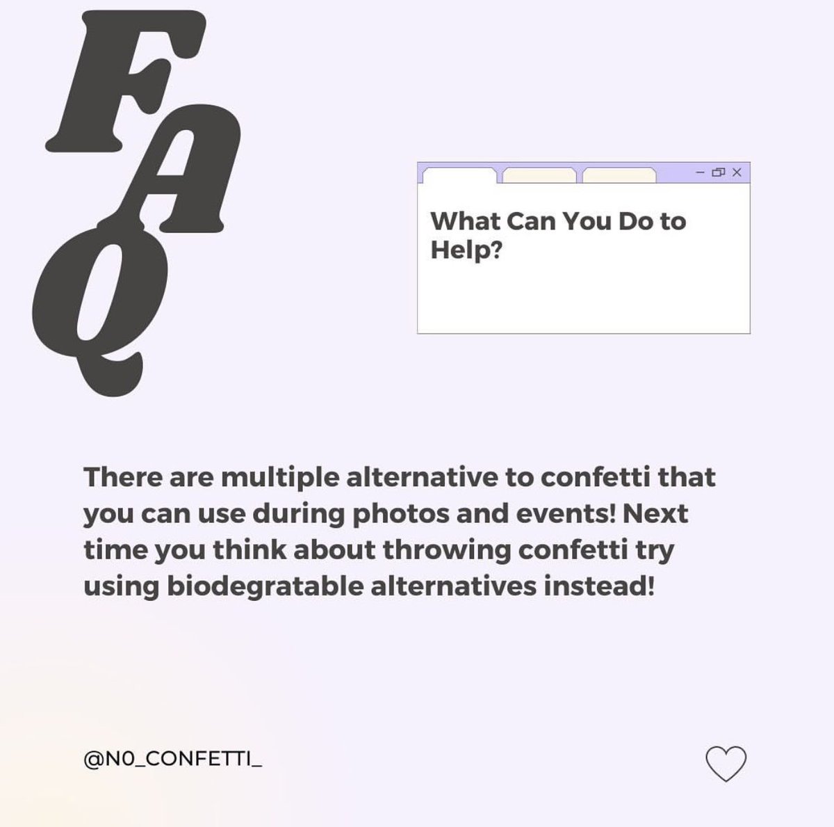 no_confetti_ecu's tweet photo. Here’s some FAQ about our campaign, the harmful effects of confetti, and what you can do to help!😎 #noconfetti
#knowbeforeyouthrow #ecu22 #gradseason https://t.co/zK8zenpz2z