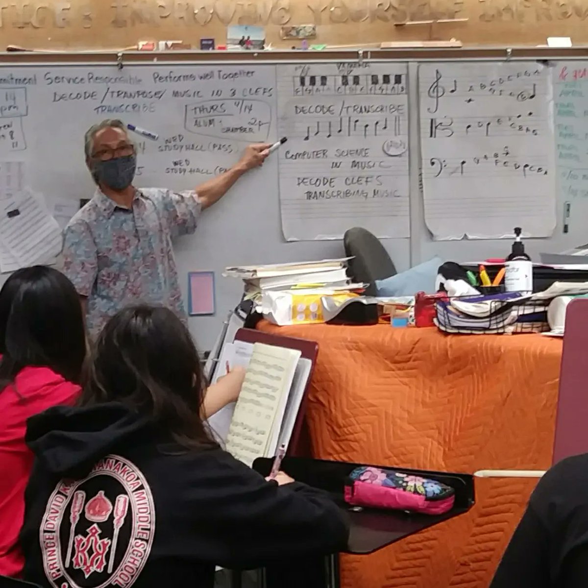 KawananakoaMS's tweet photo. Mr. Danny Mewβs Advanced Orchestra class decoded the music of other instruments, much like computers decode inputs π»π»
#ComputerScienceIntegration https://t.co/5xIjbN035l