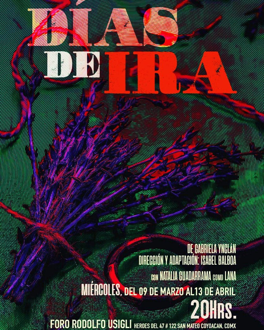 Tepalcateprod's tweet photo. Ultima función de temporada, mañana miércoles a las 20h #fororodolfousigli DÍAS DE IRA de Gabriela Ynclán 
¿Cuántas veces haz querido huir de una relación rota?
#relacionesdepareja #Mujeres #todassomosLana #ViolenciaMachista https://t.co/pAqgXeeSFc