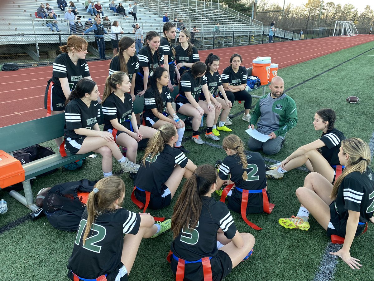 RaritanSports's tweet photo. First home girls flag football game in school history tonight as the Rockets defeat Middletown South 20-14! Very exciting..... https://t.co/yQOd2Q9Gwc