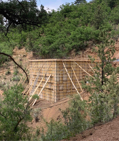BuildStrengthMN's tweet photo. We can’t wait for the end result of this immersive art installation, nestled into the side of a mountain to envelop viewers in kinetic light &amp; color. Nearly 400 yd of #concrete was pumped 600 feet uphill to construct the shrine, says Concrete Products. 
https://t.co/5EHl5BNvdx https://t.co/iau1VBNyHN