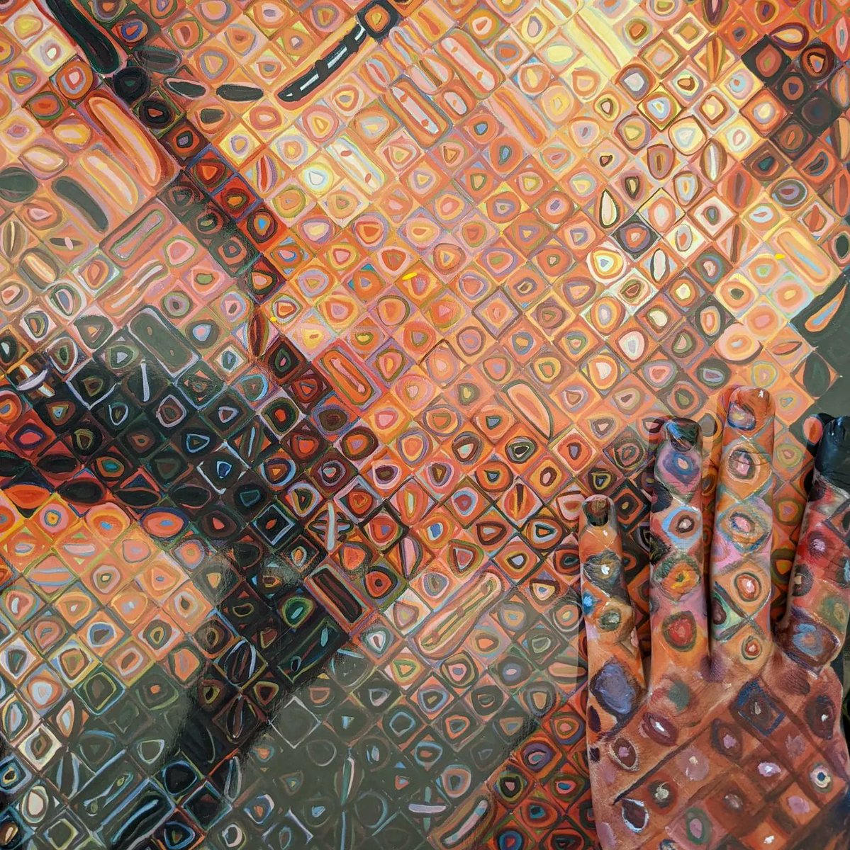 spw_arts's tweet photo. Painting class-
.
After lots of color mixing practice and watching @liubolinart 's Ted talk, students are challenged to paint their hand to camouflage against a large art print or part of the classroom
WTG guys! 🙌 https://t.co/mBHZYEKnoO