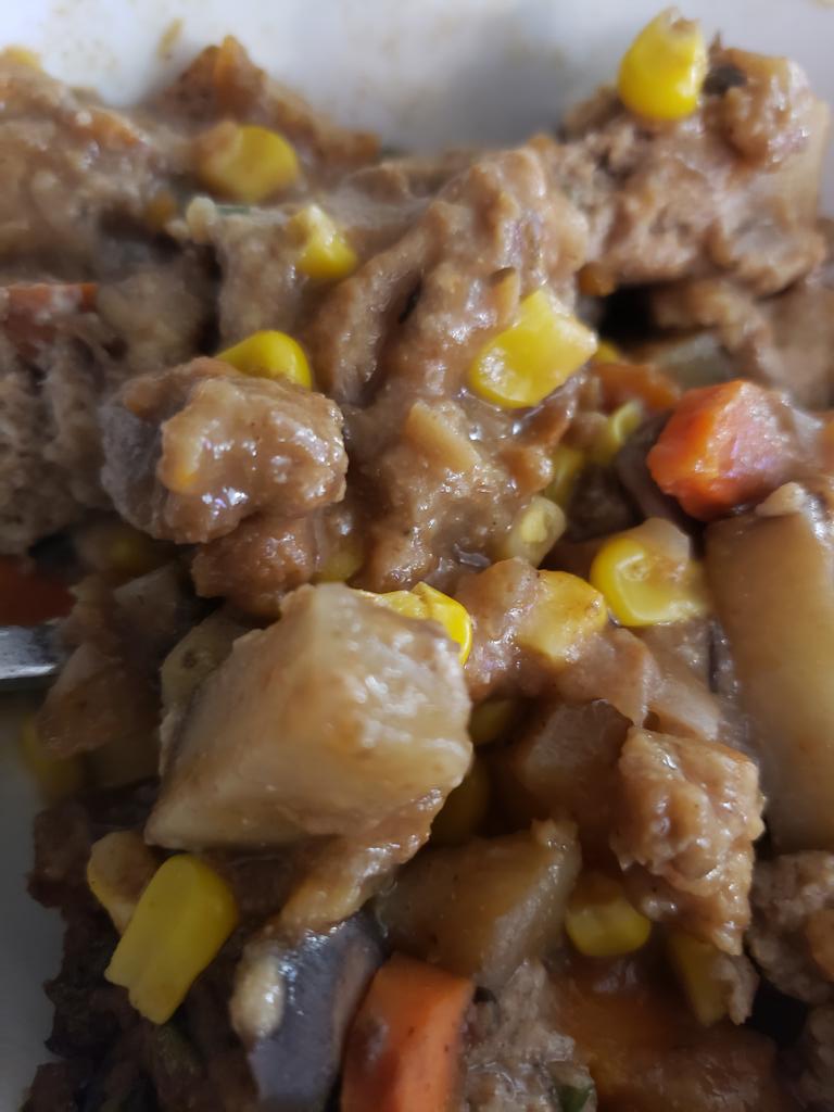 IrisRFSmith's tweet photo. Been looking forward to this pot pie all day.  #plantbased #plantbasedweightloss #weightlossjourney #wholefoodplantbased #potpie #seitan https://t.co/kdwwPcWKMI