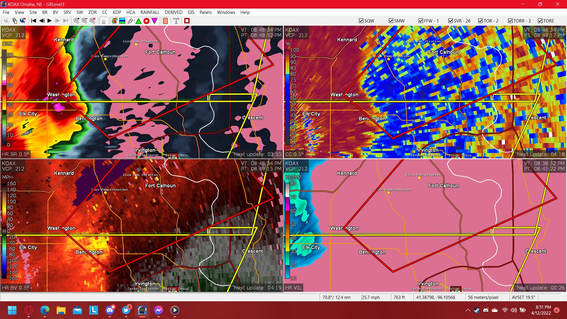 NWS Tornado on Twitter "Tornado Warning including Fort Calhoun NE