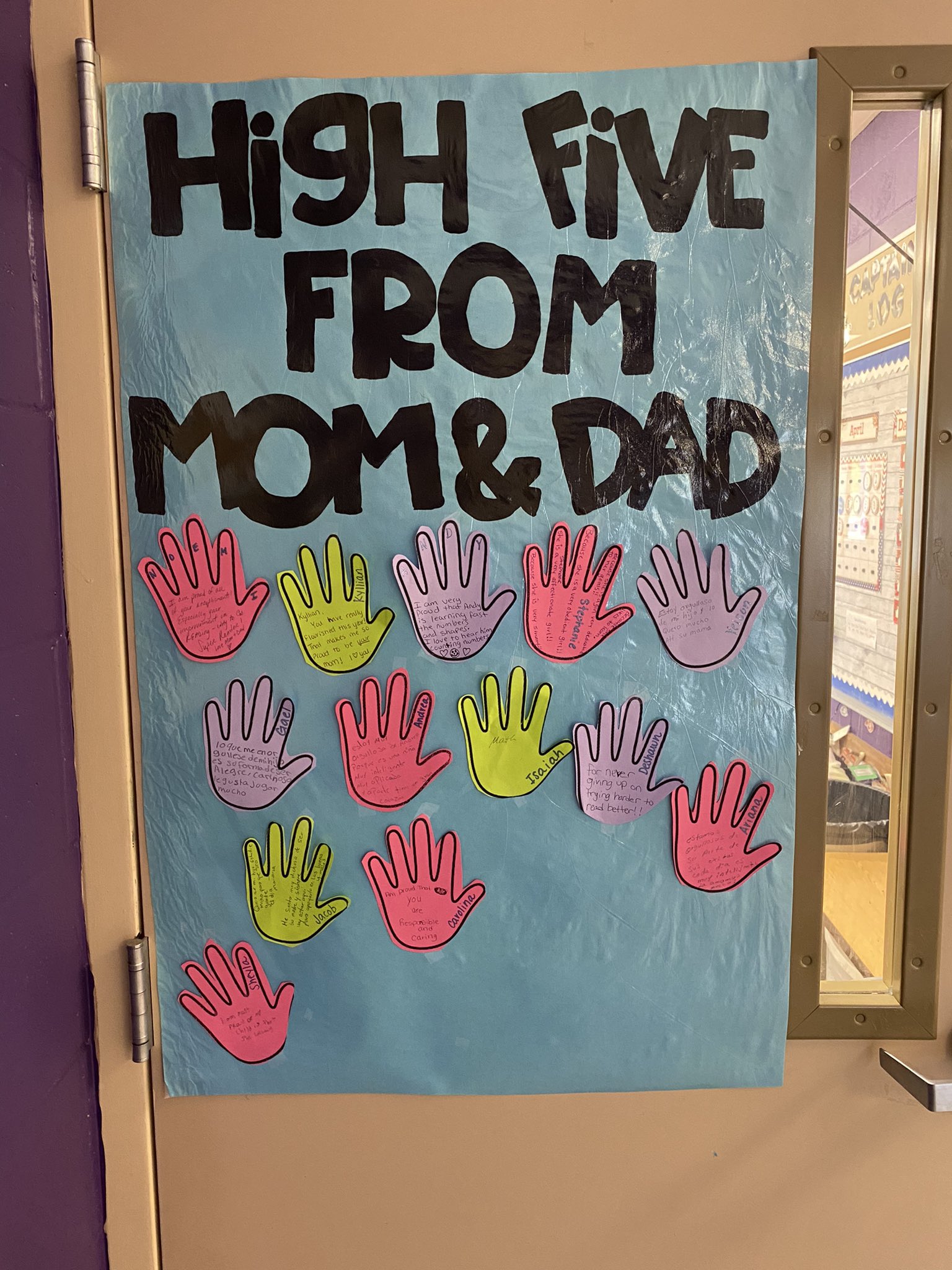 Villas Elementary on Twitter "Miss Camel’s students got highfives