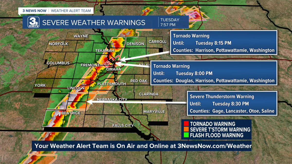 Mark Stitz (@markstitz) on Twitter photo A new TORNADO WARNING has been issued. Seek shelter immediately if you are in the warned area! Download our free @StormShieldApp for live radar and storm details. <a href="/3NewsNowOmaha/">KMTV 3 News Now</a> A new TORNADO WARNING has been issued. Seek shelter immediately if you are in the warned area! Download our free @StormShieldApp for live radar and storm details. <a href="/3NewsNowOmaha/">KMTV 3 News Now</a>