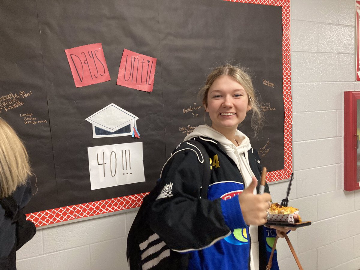 LCFalconsStuCo's tweet photo. SENIORS: Go visit the Senior Countdown across from Guidance to sign your name and tell us your plans (college, Military, or workforce)! While you’re there, snap a Senior Selfie! https://t.co/kvEwrwdAoG