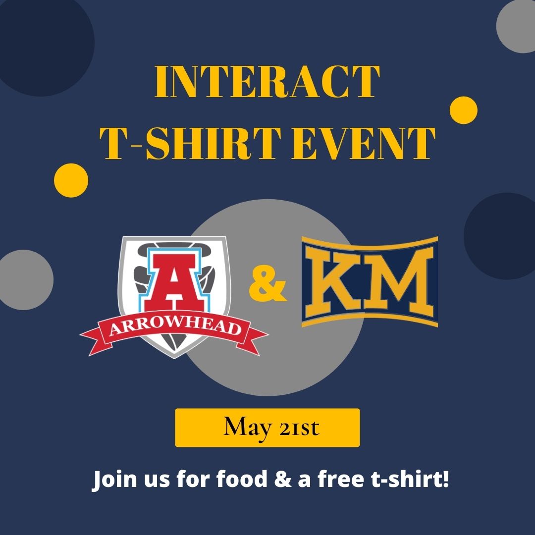 Join us May 21st for  a Warhawk Interact Social ! Free food, t-shirts and fun with the Kettle Moraine Interact Club!