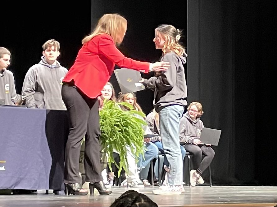 thielc's tweet photo. Had the honor to be present for the induction of the @UrbanaJH_OH Class of 2026 into the @clarkstate Champaign Scholars Program sponsored by the @clarkstategive Foundation. Congratulations to these new “Eaglets” and thanks to the program sponsors! https://t.co/Jrrw5HkPFb