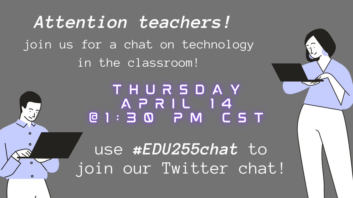 Mr_N_Murray's tweet photo. @jchawley44 @cmlane13 @LaberA12 @TimRiley17 If you have time in your busy schedules, please join a group of pre-service teachers for a Tech in Ed chat! #EDU255chat https://t.co/4S8cvVYJW2