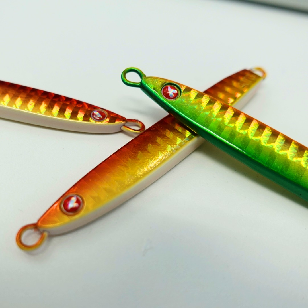 tatsu_blue_st's tweet image. ショアジギ商品のリニューアルと共に1つ製品を追加します。
赤い目玉のフォルテン。
テスターテストは製造の都合上もう少ししてからとなります。

まずはキャスティング向けの軽いところからスタート。

#BlueBlueFishing 
#Fallten
#FalltenTG