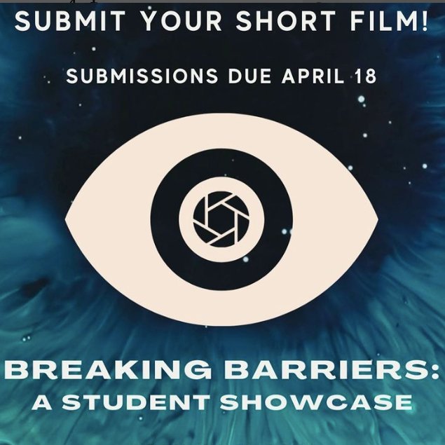 DocYourWorld's tweet photo. REMINDER! Student submissions for our showcase are due APRIL 18TH. 

Our 'Breaking Barriers' student showcase will be held on APRIL 26TH @ 4PM, 1104 S Wabash Ave 8th floor screening room. https://t.co/LDhbl6PKx0