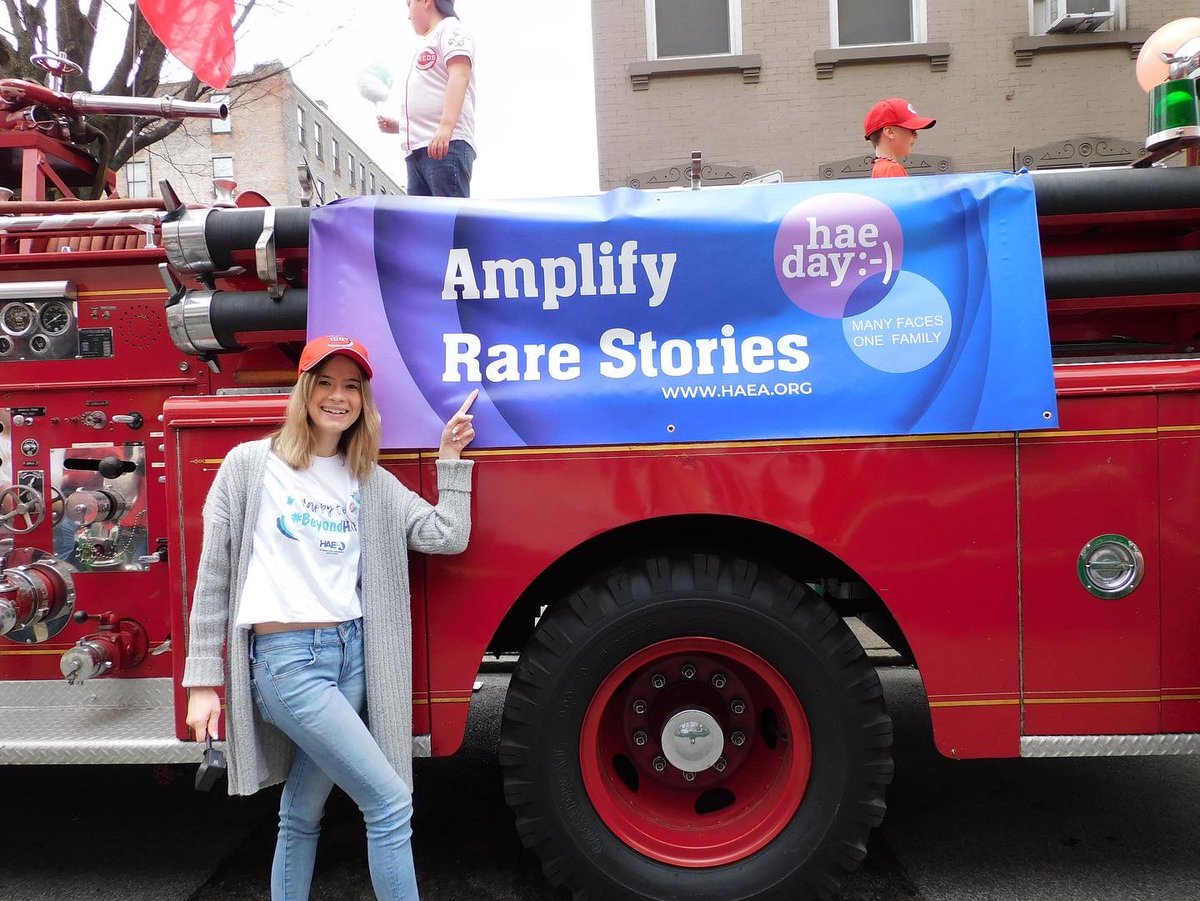 US_HAEA's tweet photo. ⚾️ Members of the HAE Community and HAEA Staff raised HAE Awareness during the AMAZING 2022 @Reds Opening Day Parade TODAY!
#AmplifyRareStories #HAEabby #DIYevents #HereditaryAngioedema #HAE #HAEawareness #HAEA #haeday https://t.co/xvyd8kb4H5